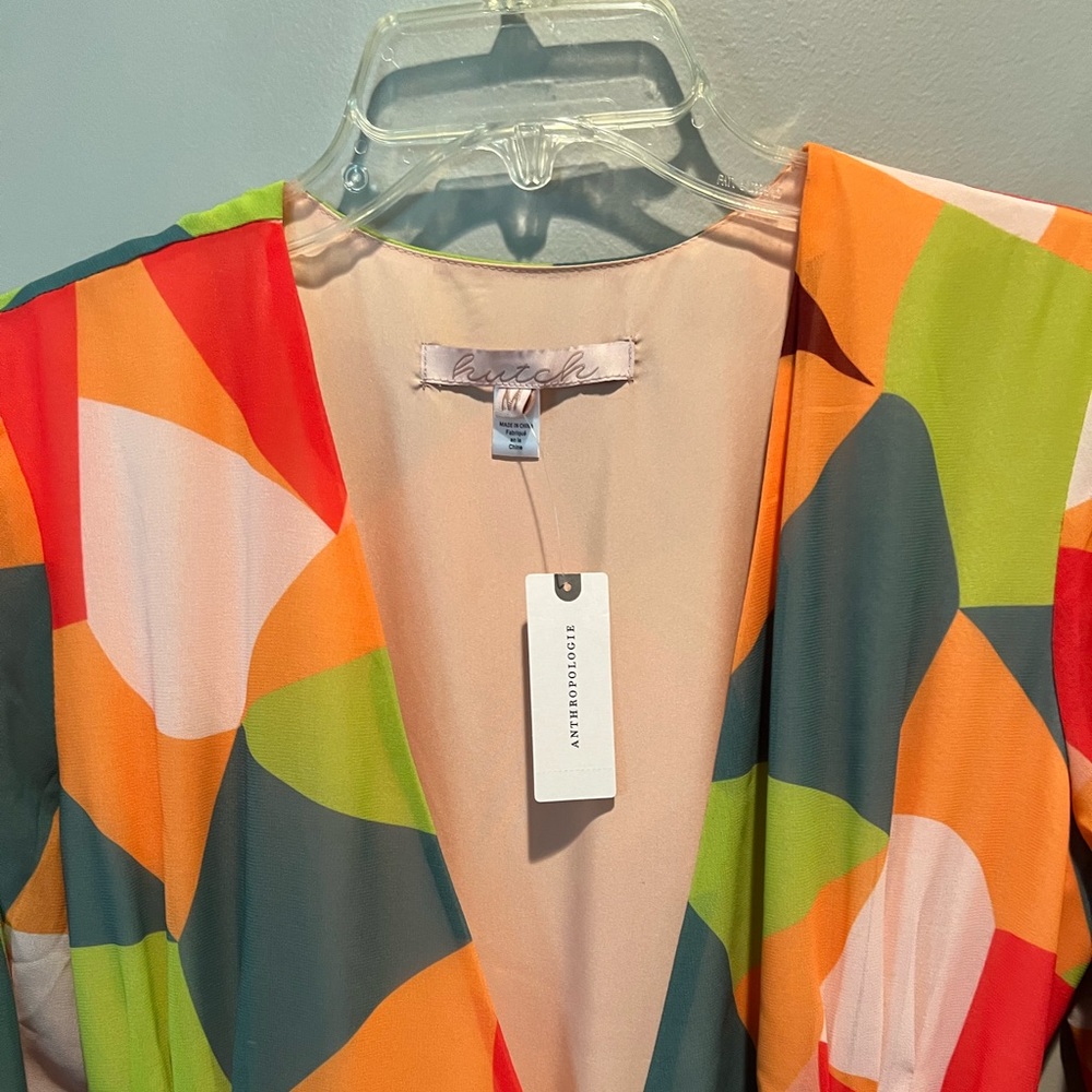 Anthropologie Geometrical Block Maxi Dress